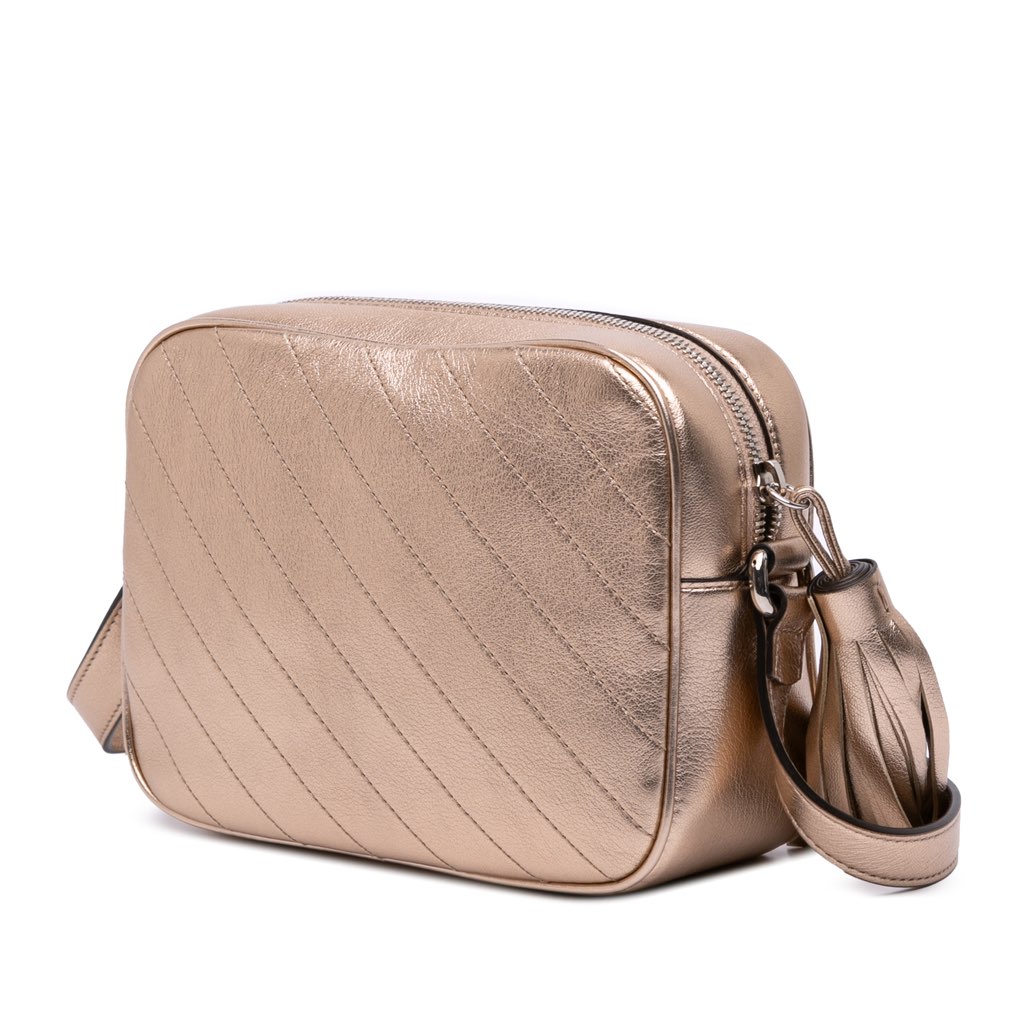 Gucci Small Metallic Calfskin Blondie Crossbody - Back view