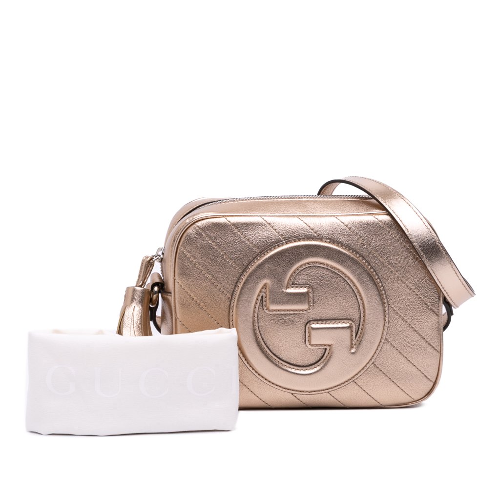 Gucci Small Metallic Calfskin Blondie Crossbody - Image 13