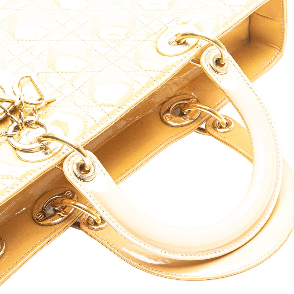Dior Large Patent Cannage Lady Dior - Image 14