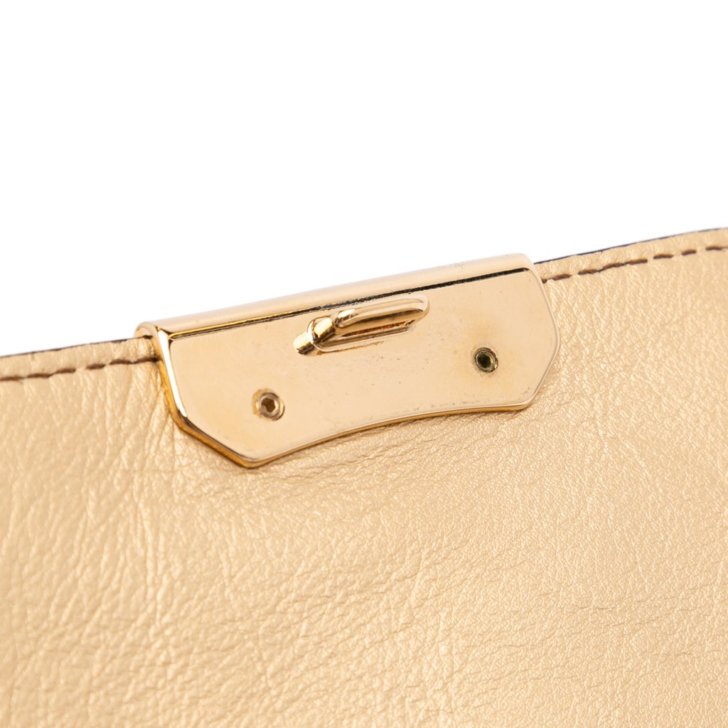 Burberry Embossed Grain Check Leather Langley Crossbody - Image 10