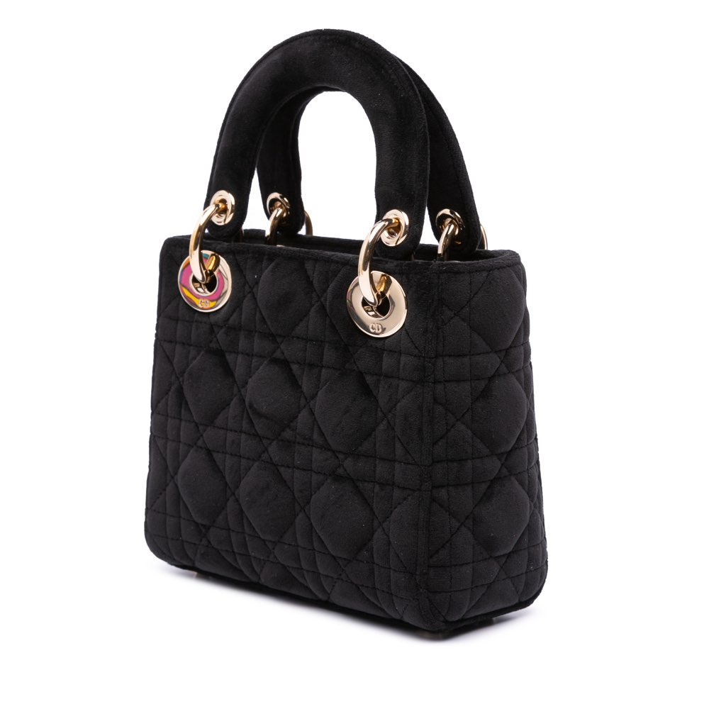 Dior Mini Velvet Cannage Lady Dior - 2