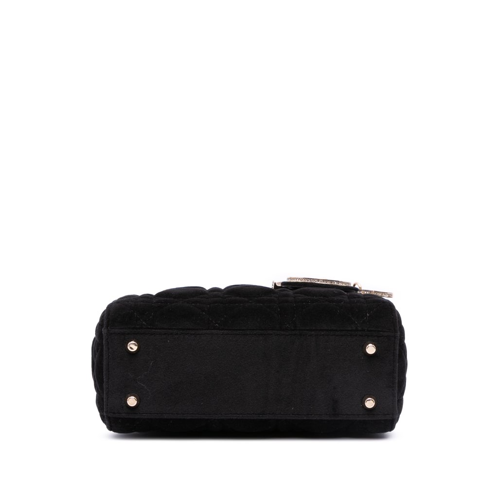 Dior Mini Velvet Cannage Lady Dior - 3