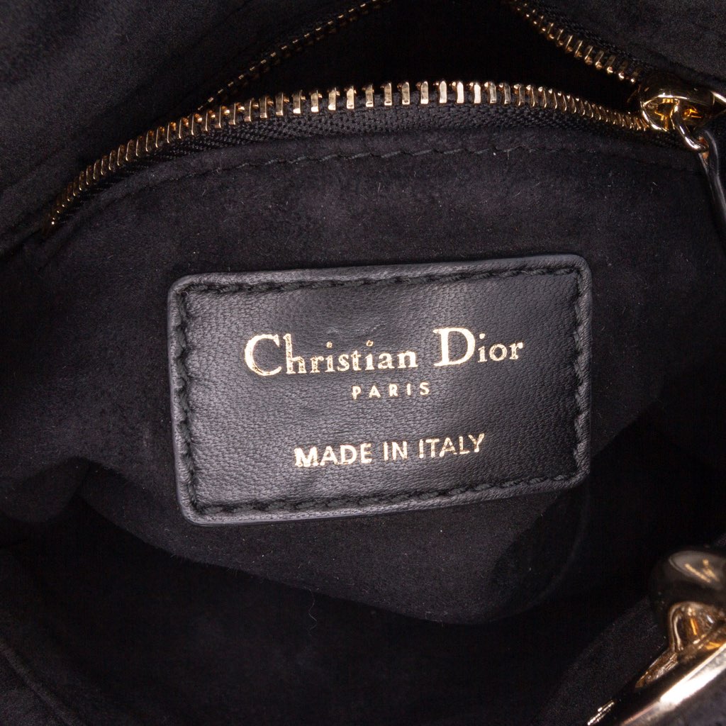 Dior Mini Velvet Cannage Lady Dior - 5