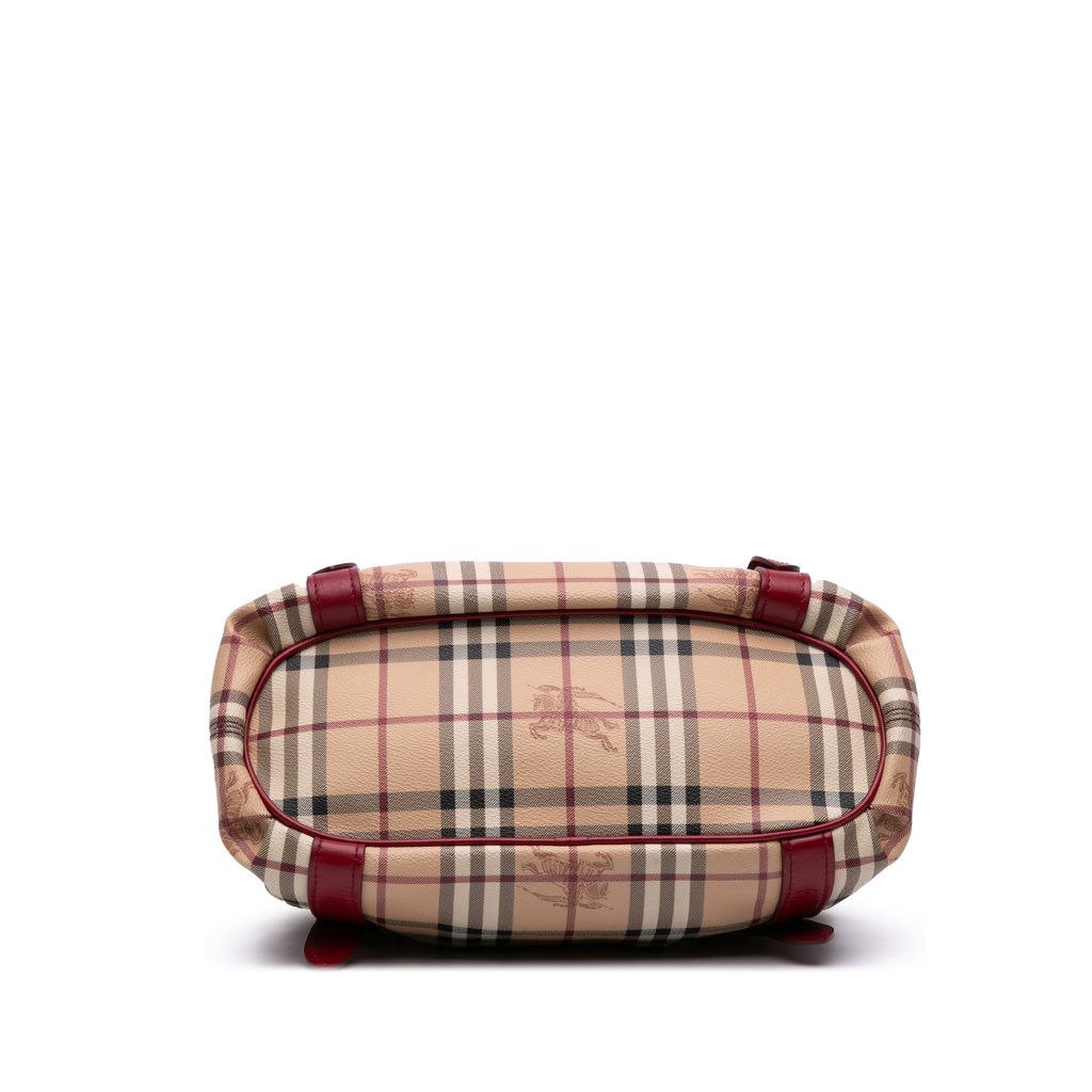 Burberry Small Haymarket Check Coated Canvas Northfield Satchel - 3