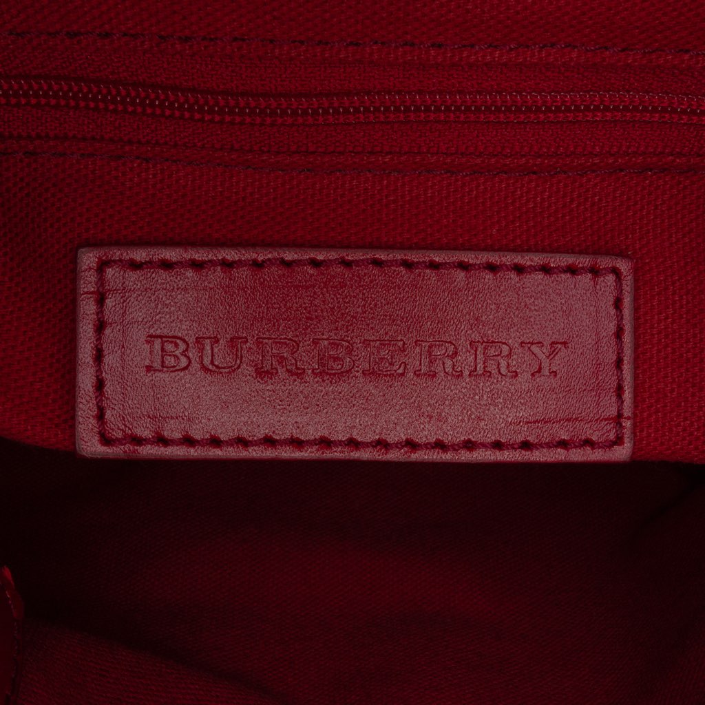 Burberry Small Haymarket Check Coated Canvas Northfield Satchel - 5