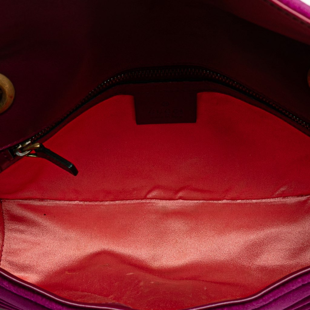 Gucci Small GG Marmont Matelasse Velvet Flap Crossbody - 4