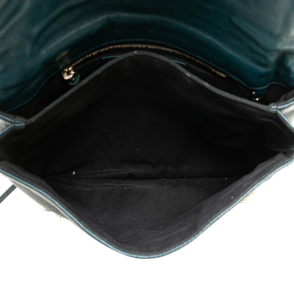 Balenciaga Chevre Motocross Metallic Edge Envelope Clutch - 5