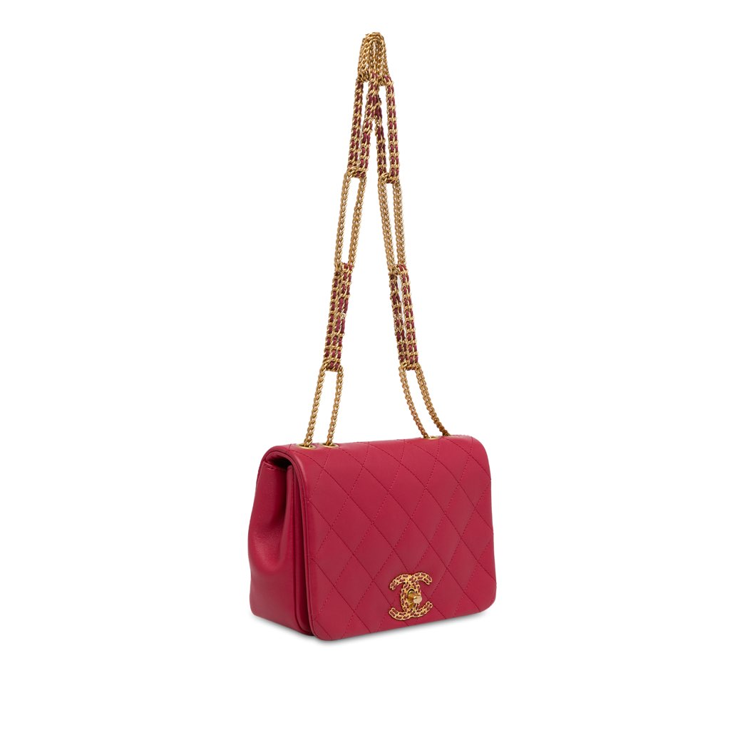 Chanel Small Quilted Lambskin On And On Chain Flap - 2