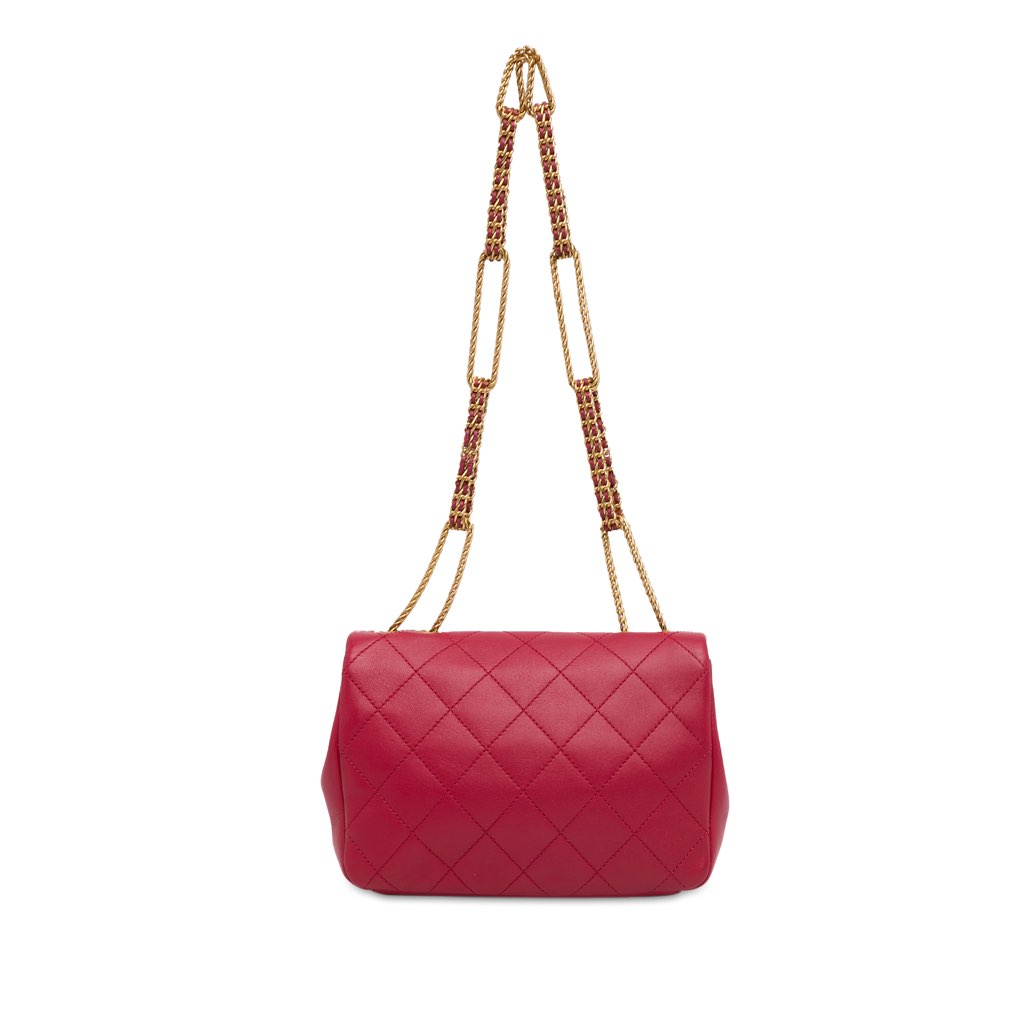 Chanel Small Quilted Lambskin On And On Chain Flap - 3