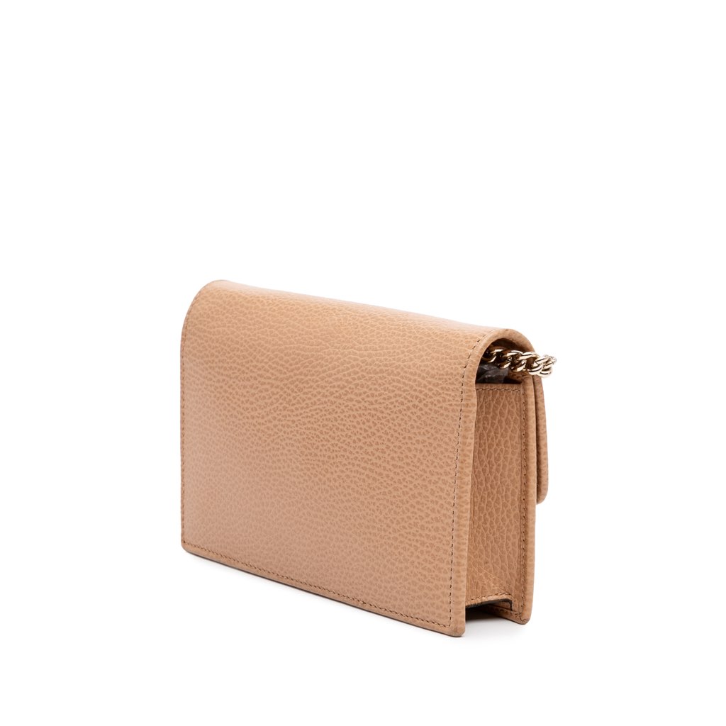 Gucci Interlocking G Dollar Calfskin Wallet on Chain - 2