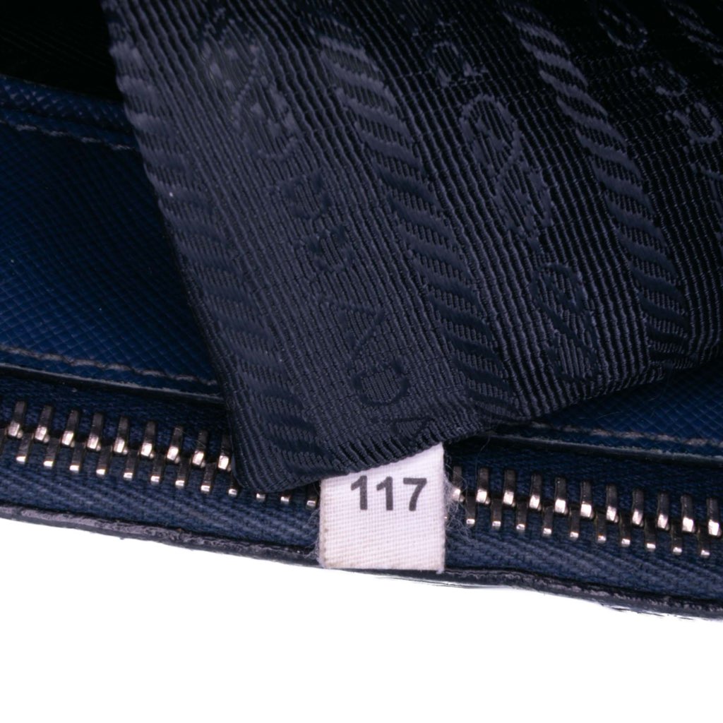 Prada Medium Bicolor Saffiano Lux Galleria Double Zip Satchel - Image 13