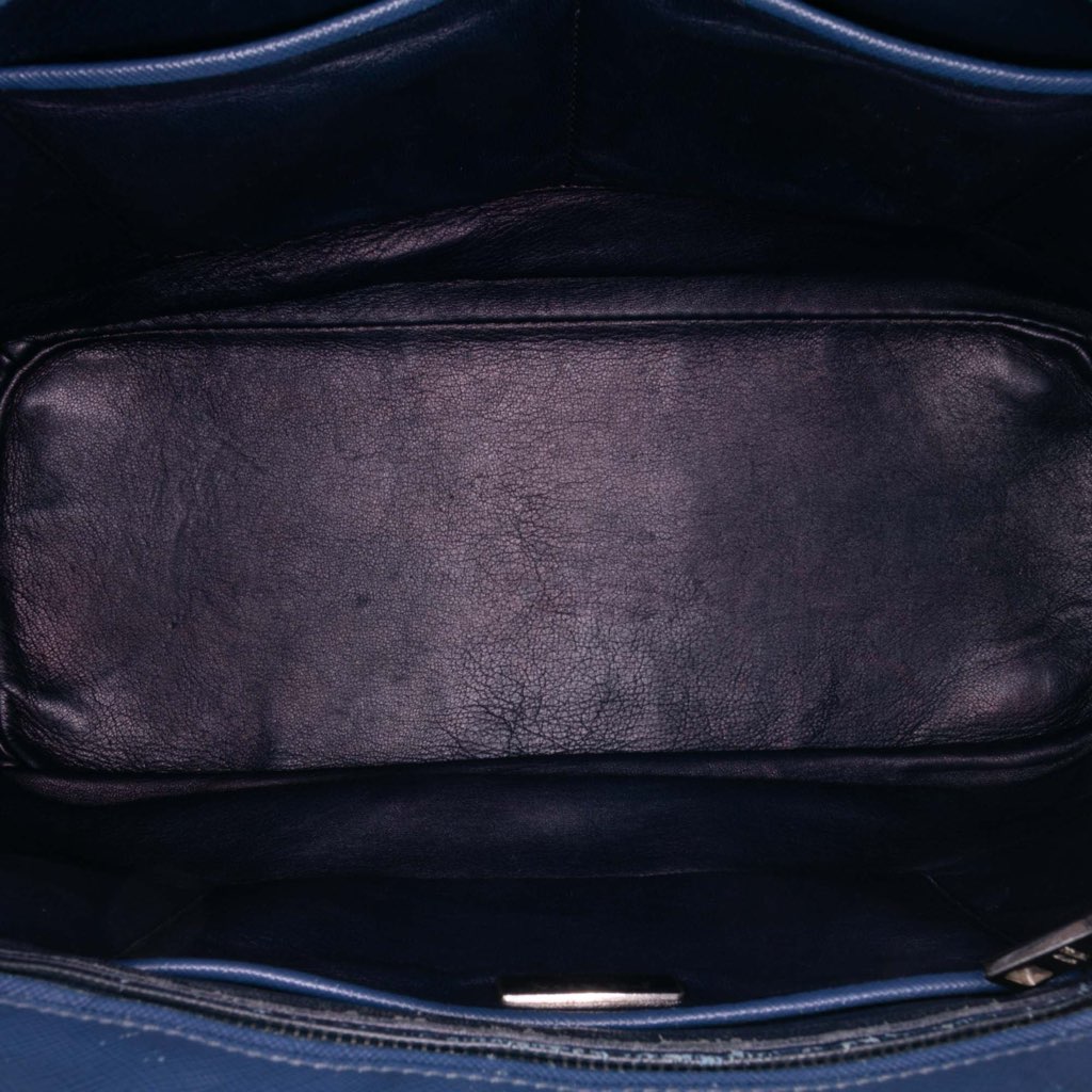 Prada Medium Bicolor Saffiano Lux Galleria Double Zip Satchel - 4