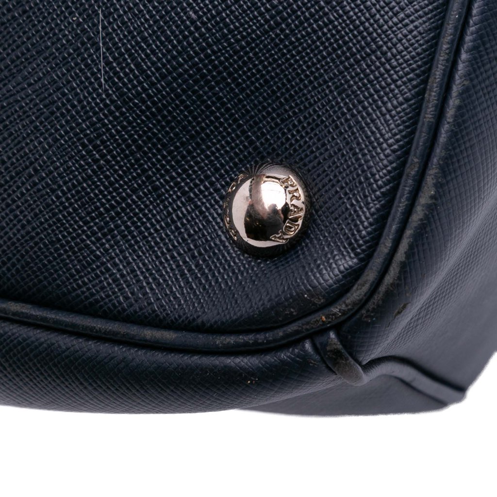 Prada Medium Bicolor Saffiano Lux Galleria Double Zip Satchel - Image 12