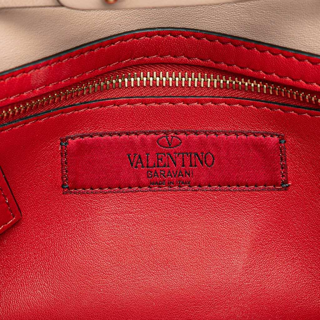 Valentino Nappa Rockstud Spike Wallet On Chain - 5