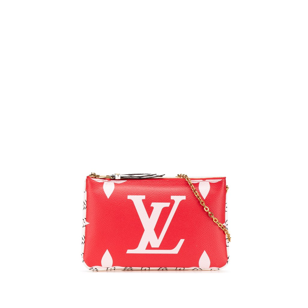 Louis Vuitton Limited Edition Monogram Giant Double Zip Pochette