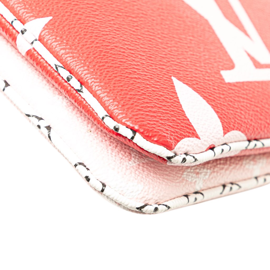 Louis Vuitton Limited Edition Monogram Giant Double Zip Pochette - Image 13