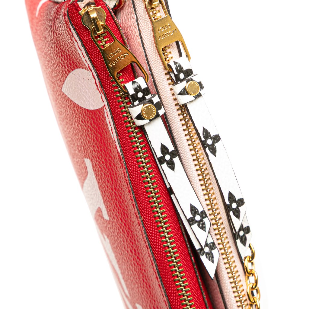 Louis Vuitton Limited Edition Monogram Giant Double Zip Pochette - Image 15