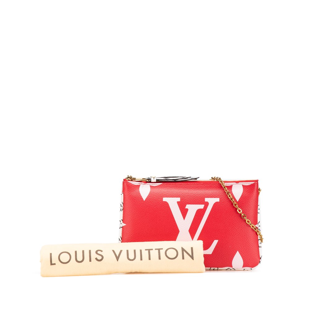 Louis Vuitton Limited Edition Monogram Giant Double Zip Pochette - Image 17