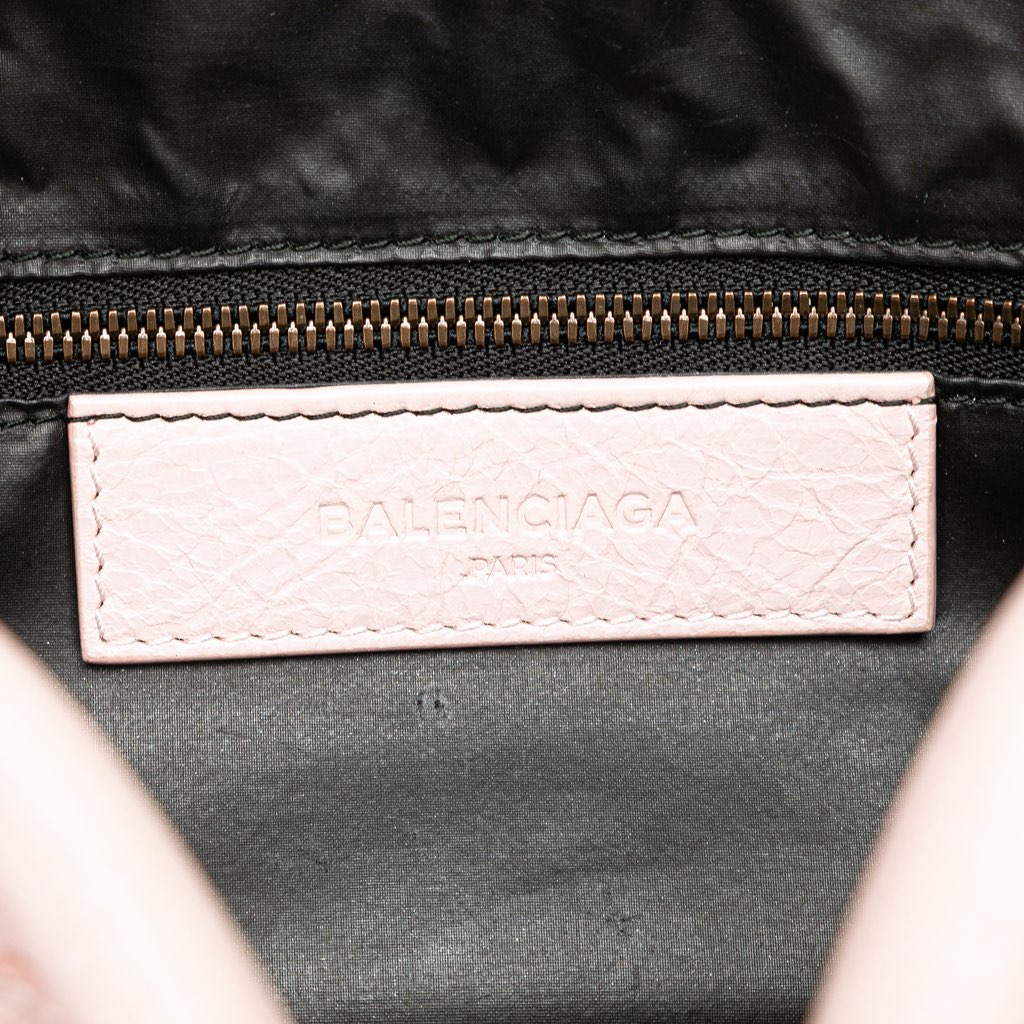Balenciaga Lambskin Motocross Classic Toiletry Pouch - Side view