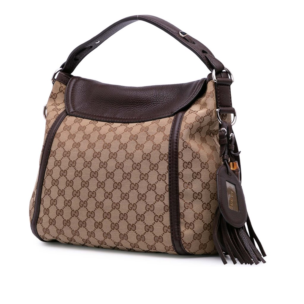 Gucci Large GG Canvas Techno Horsebit Satchel - 2