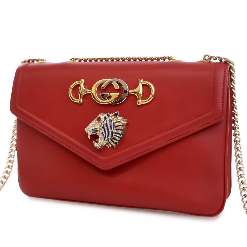 Gucci Medium Leather Rajah Crossbody - 2