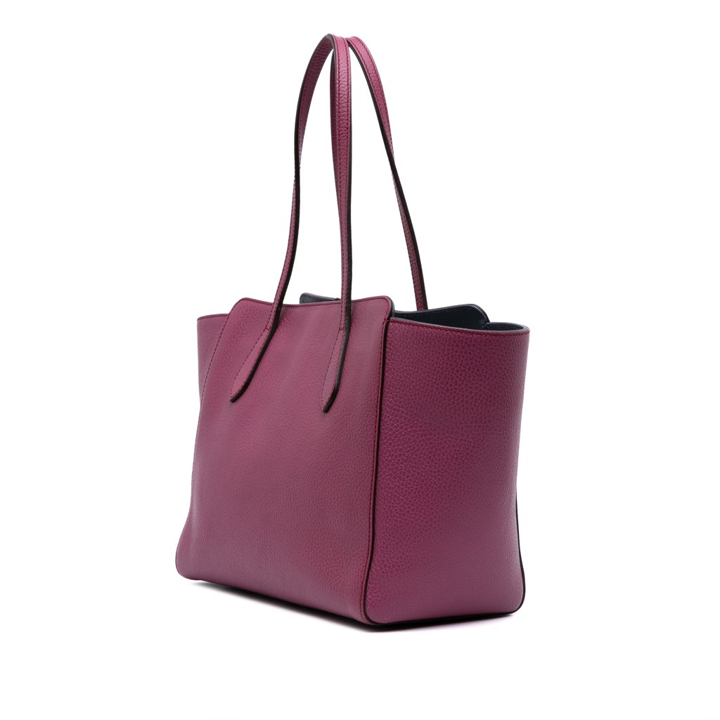 Gucci Medium Leather Swing Tote - Back view