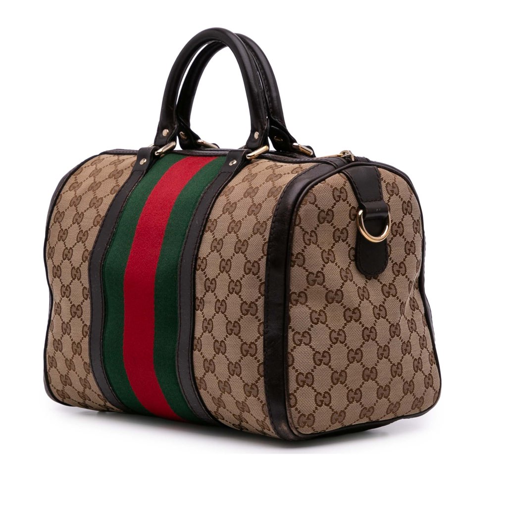 Gucci GG Canvas Web Joy Boston Bag - 2