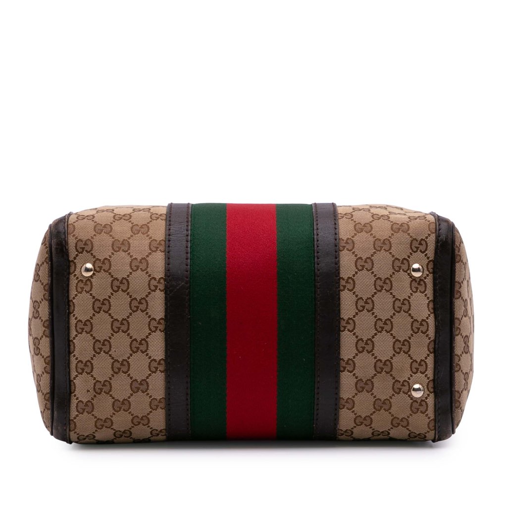 Gucci GG Canvas Web Joy Boston Bag - 3