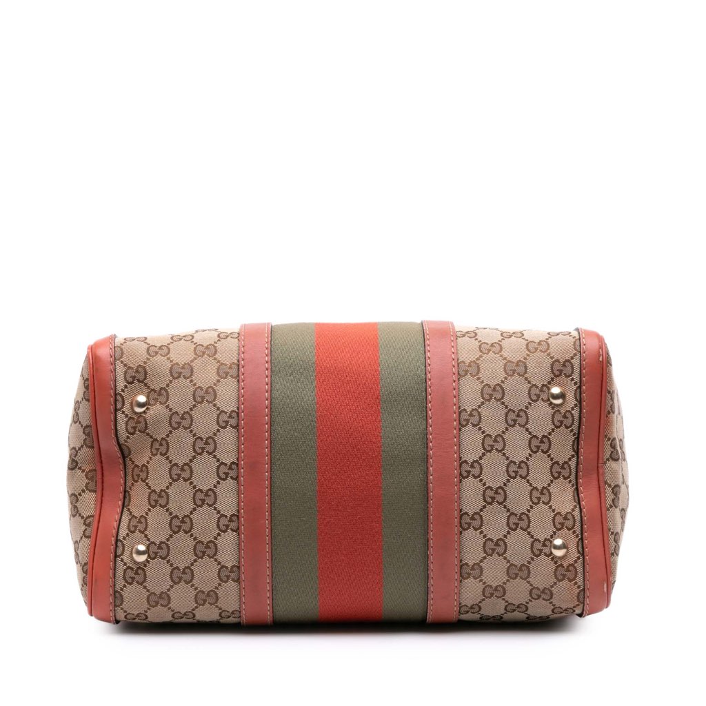 Gucci GG Canvas Web Joy Boston Bag - 3