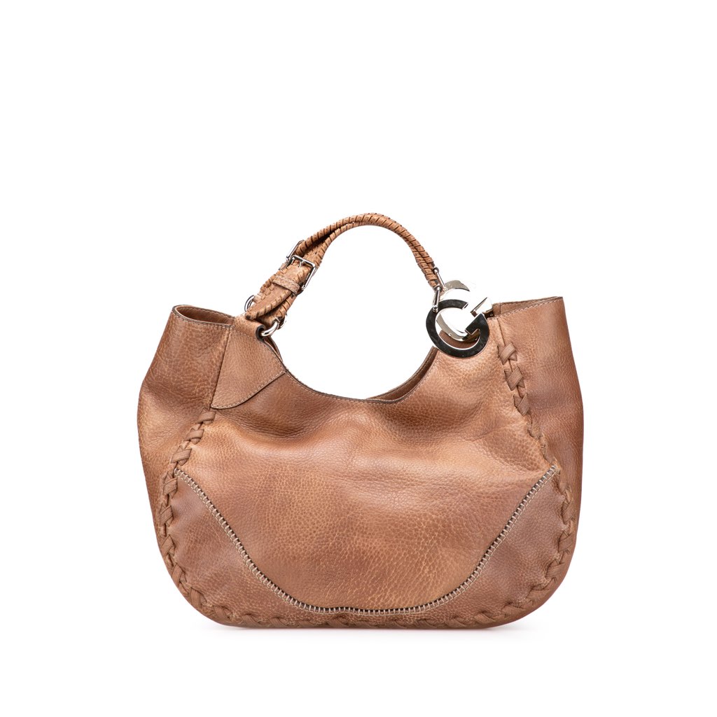 Gucci Medium Grained Calfskin Charlotte Hobo