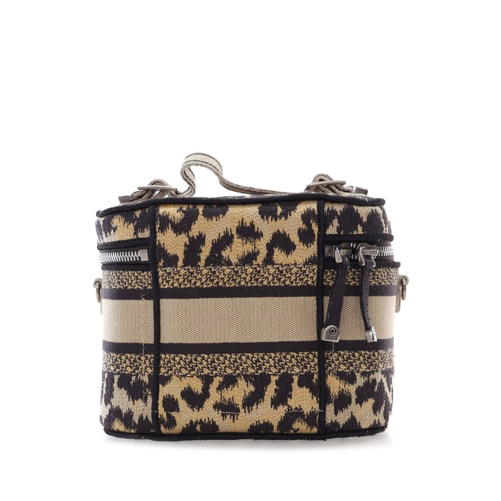 Dior Mizza Small Embroidered Canvas Diortravel Leopard Vanity Case - 2