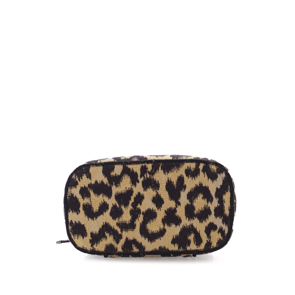 Dior Mizza Small Embroidered Canvas Diortravel Leopard Vanity Case - 3