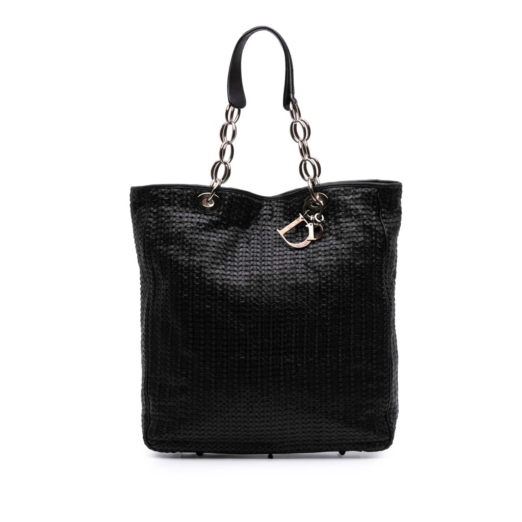 Dior Woven Lambskin Lady Dior Soft Shopping Tote