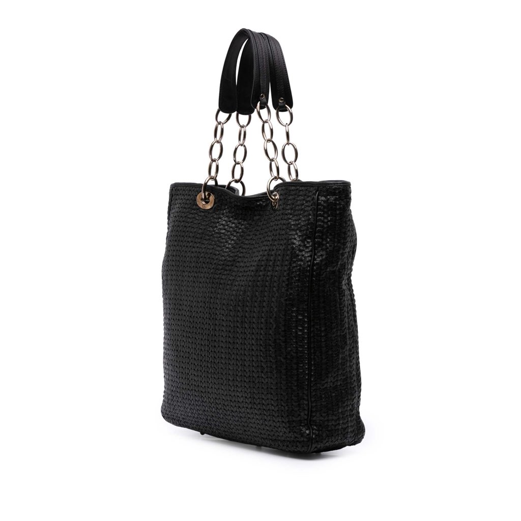 Dior Woven Lambskin Lady Dior Soft Shopping Tote - 2