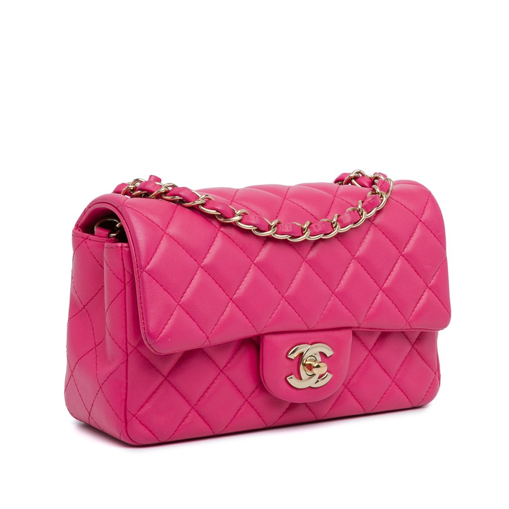 Chanel Mini Rectangular Classic Lambskin Single Flap - 2
