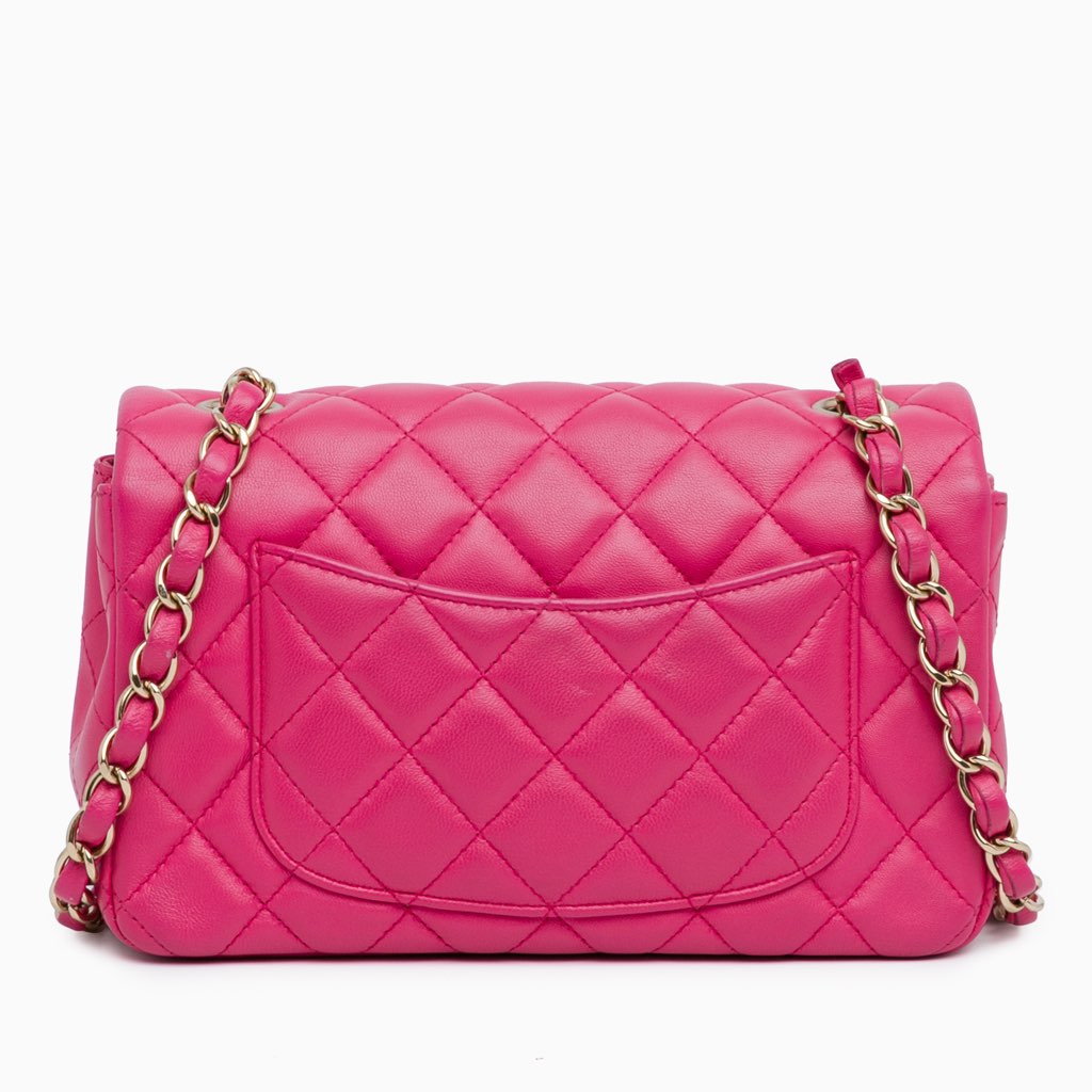 Chanel Mini Rectangular Classic Lambskin Single Flap - 3