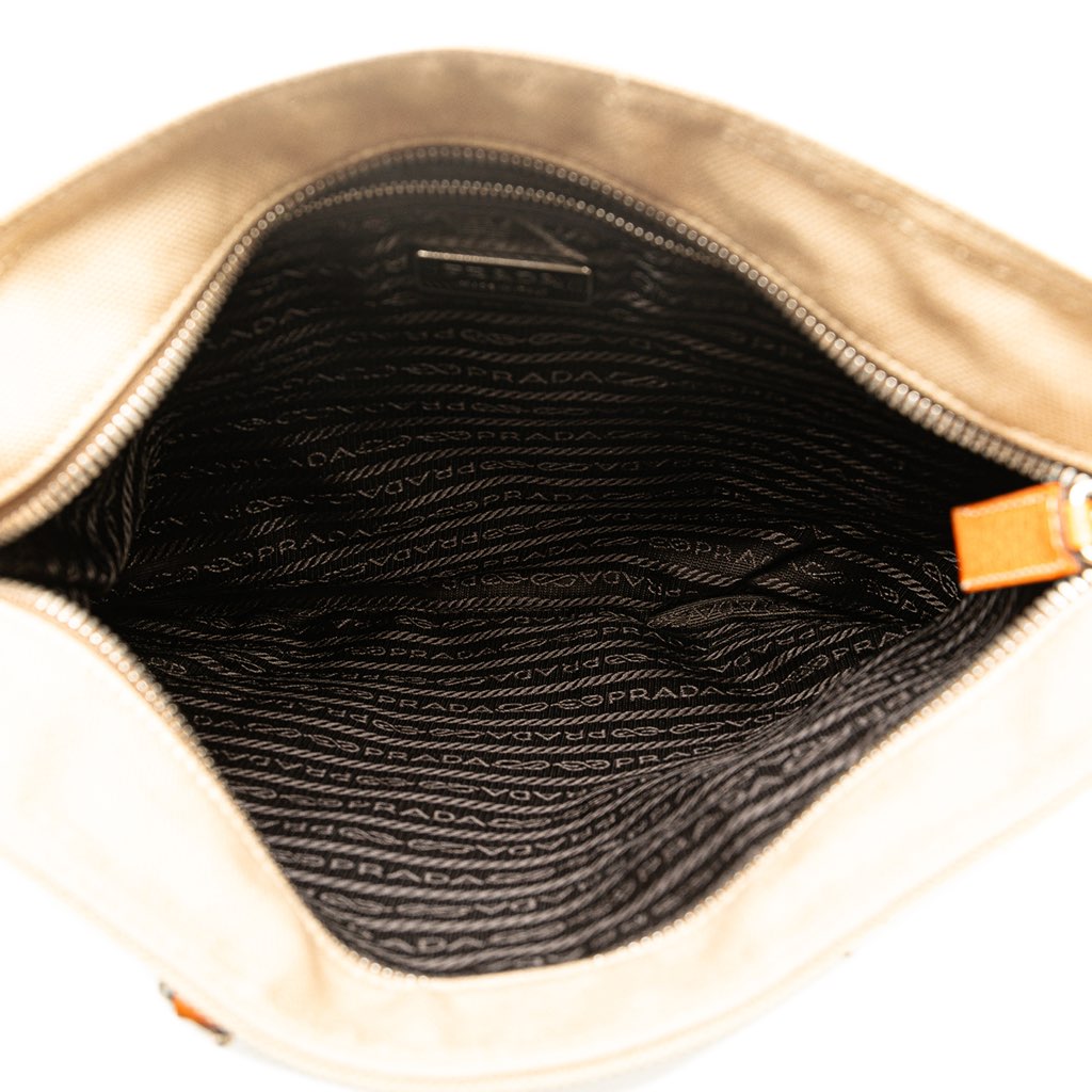 Prada Cinghiale Trimmed Canapa Tote - 4