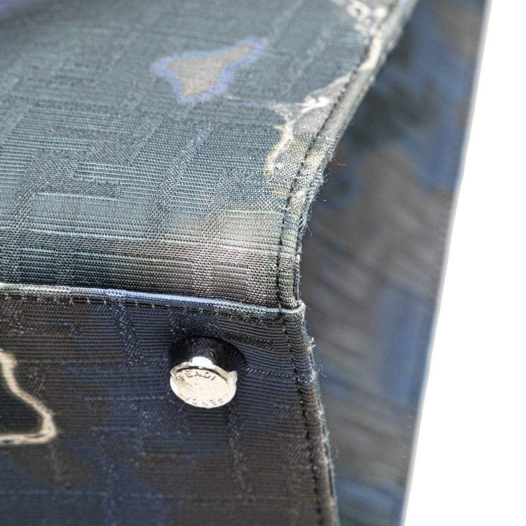 Fendi Large Zucca Jacquard Tie Dye Sunset Shopper Tote - Image 10