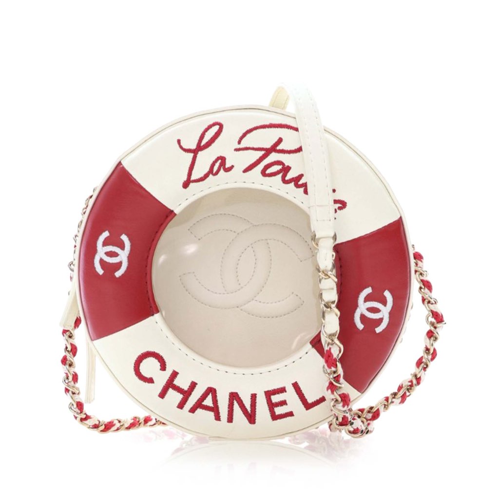 Chanel Lambskin Coco Lifesaver Round Crossbody