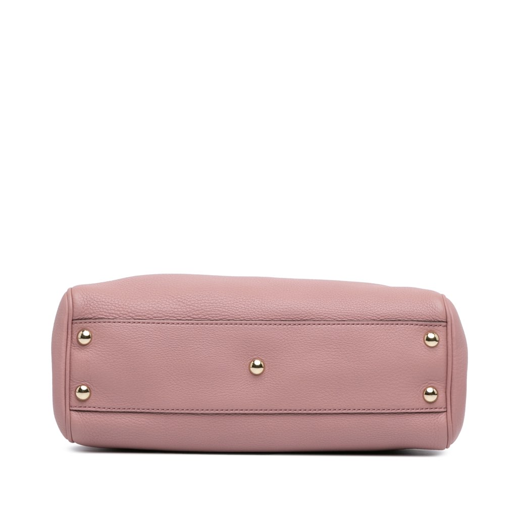 Gucci Small Calfskin Bamboo Shopper Satchel - 3