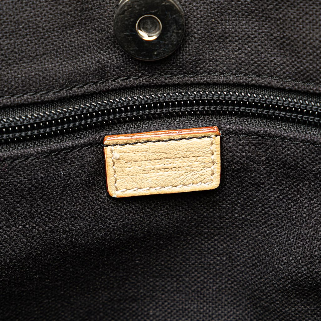 Burberry House Check Canvas Tote - Side view