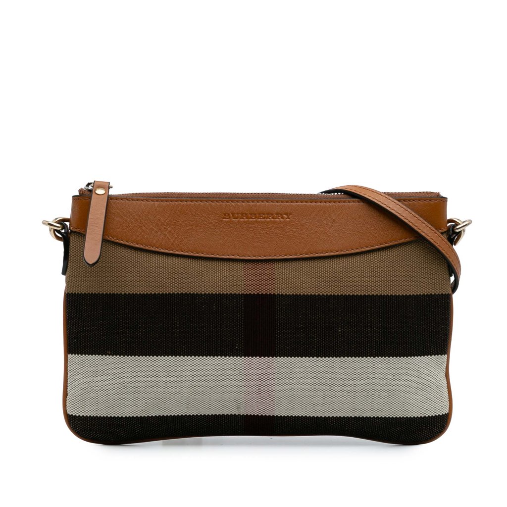 Burberry Mega Check Canvas Peyton Crossbody