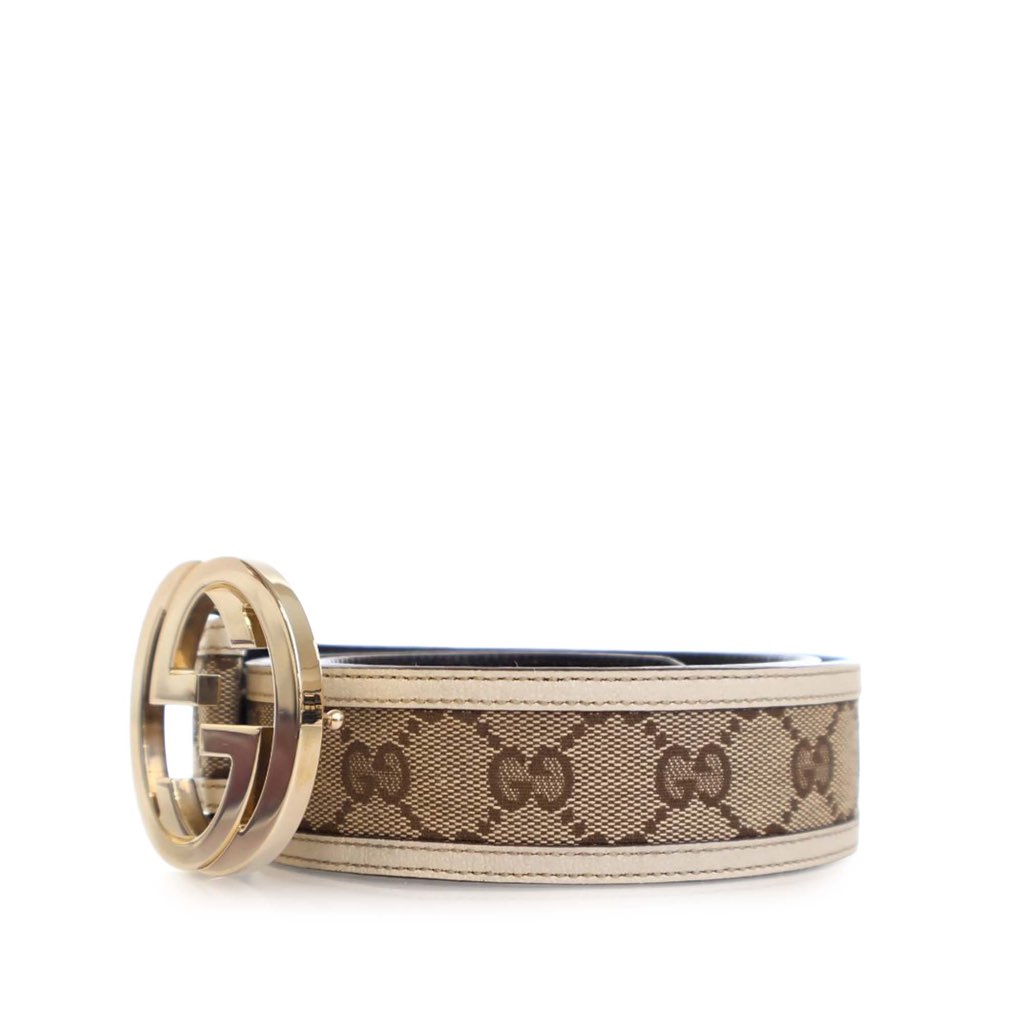 Gucci GG Canvas Interlocking G Belt - 3