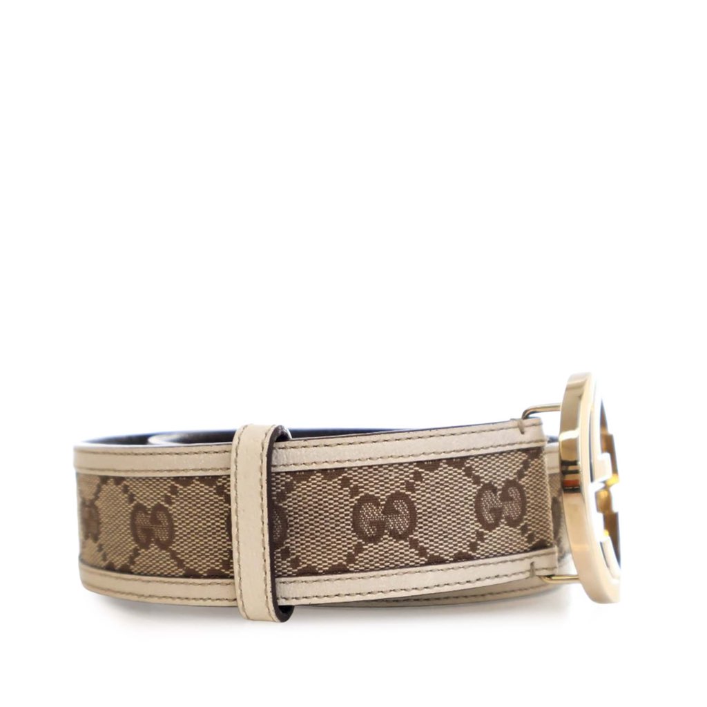 Gucci GG Canvas Interlocking G Belt - 5