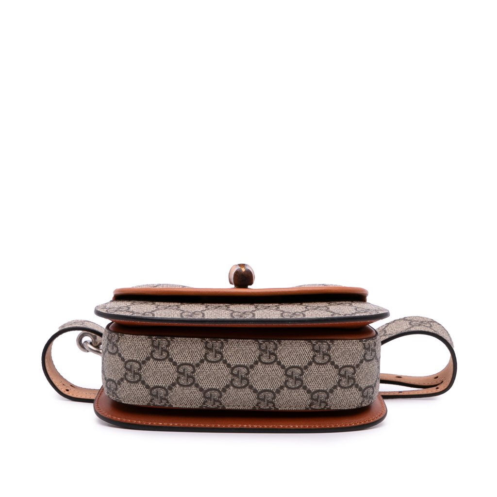 Gucci Mini GG Supreme Web Bamboo 1947 Belt Bag - Image 6