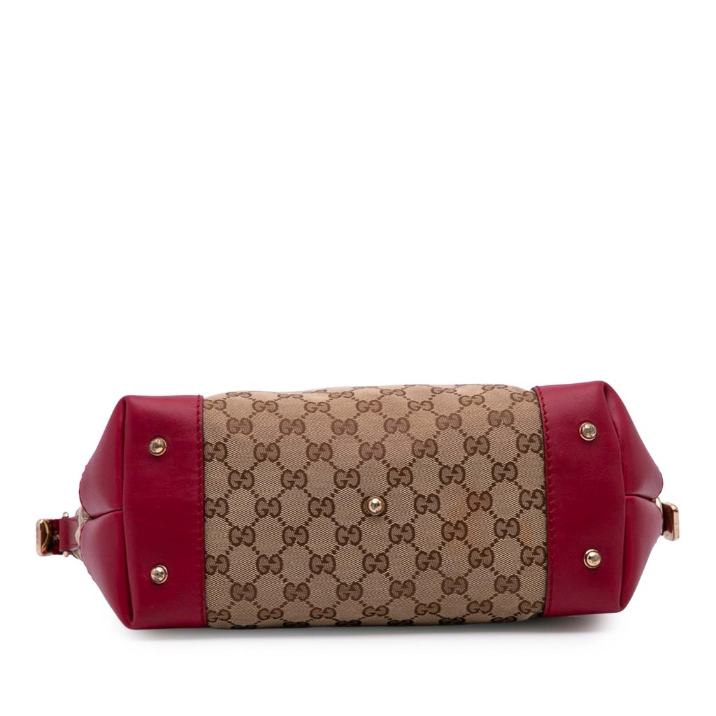 Gucci GG Canvas Heart Bit Satchel - Image 6