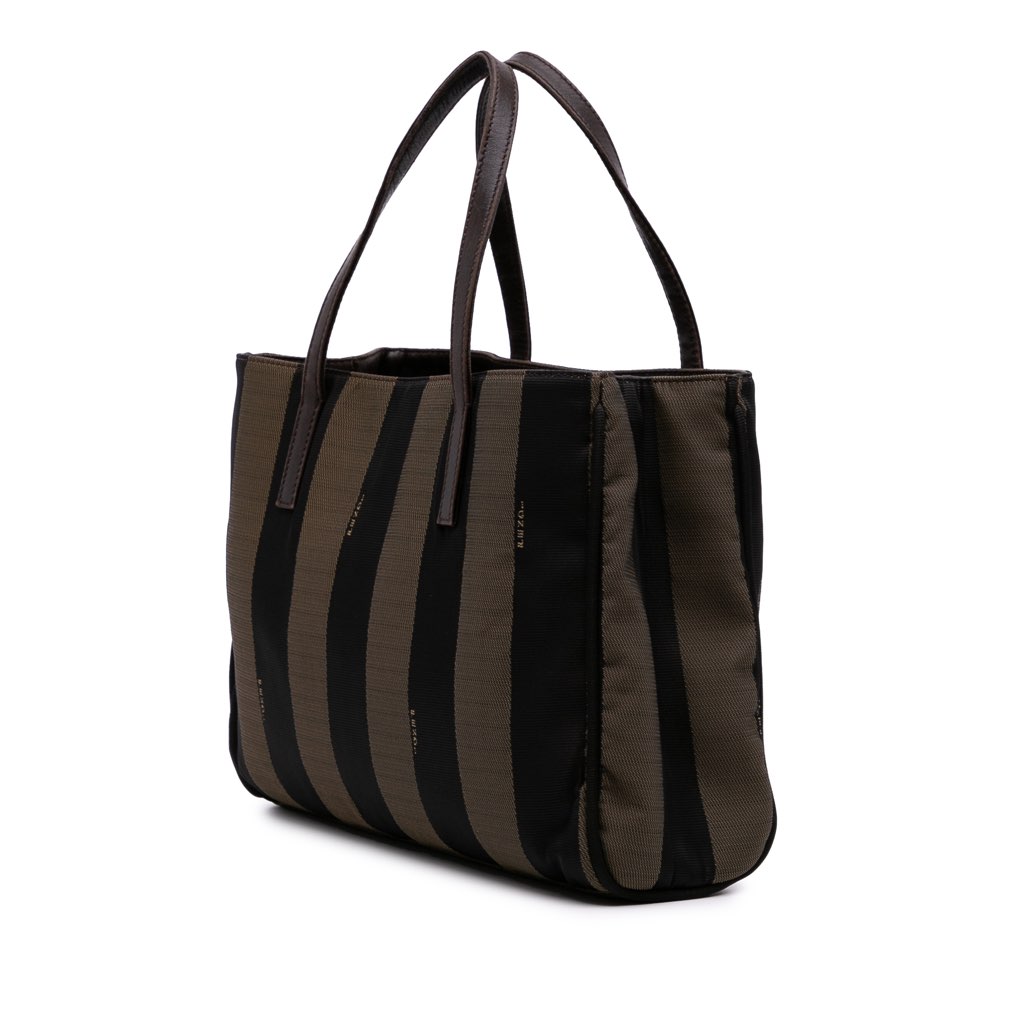 Fendi Pequin Coated Canvas Tote - 2