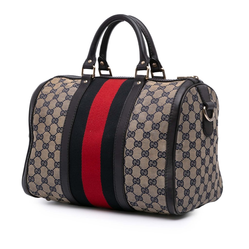 Gucci GG Canvas Web Joy Boston Bag - 2