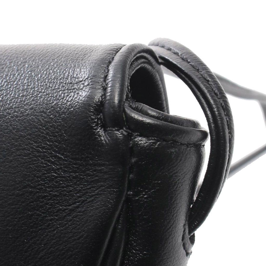 Celine Smooth Calfskin Logo Triangle Crossbody - Detail 1