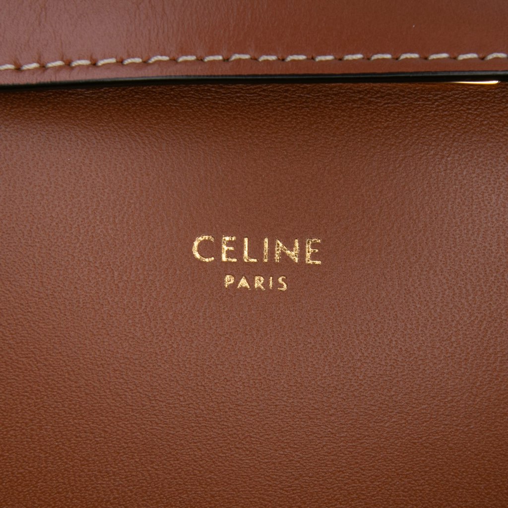 Celine Classique Triomphe Coated Canvas and Calfskin Triomphe Crossbody - 5